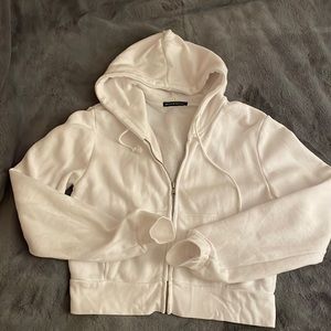 Brandy Melville Crystal Hoodie in White and Gray FOR LIZZYMEI13
